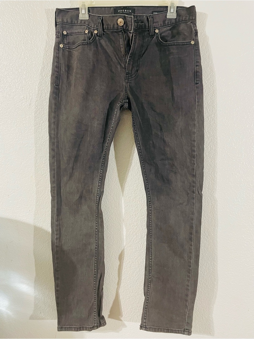 PacSun Men's Slim Jeans — Charcoal Gray Wash